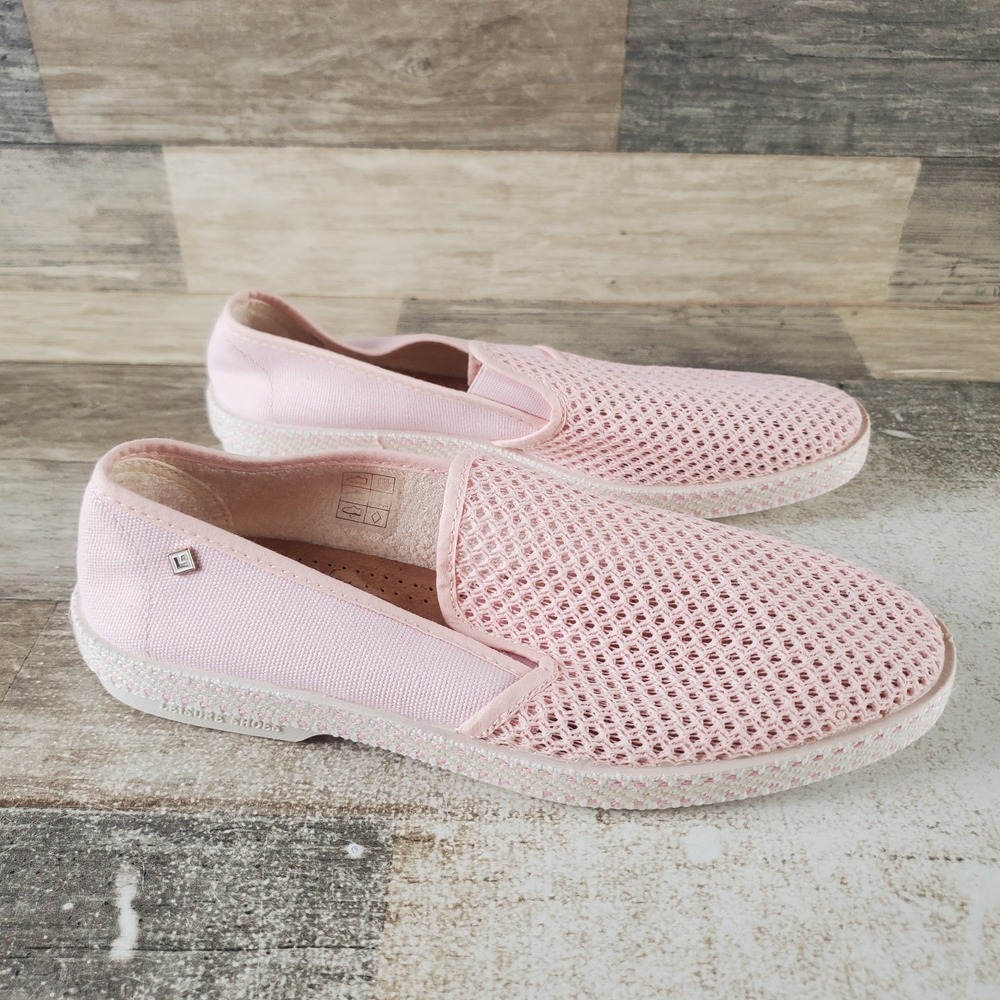 Rivieras CLASSIC 20 Womens Shoes Sz 8.5 Pink Mesh Slip On Round Toe‎ Sneakers